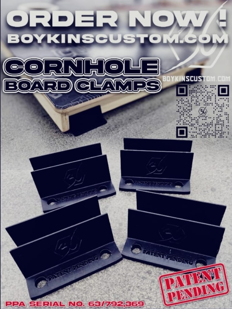 Cornhole Board Clamps